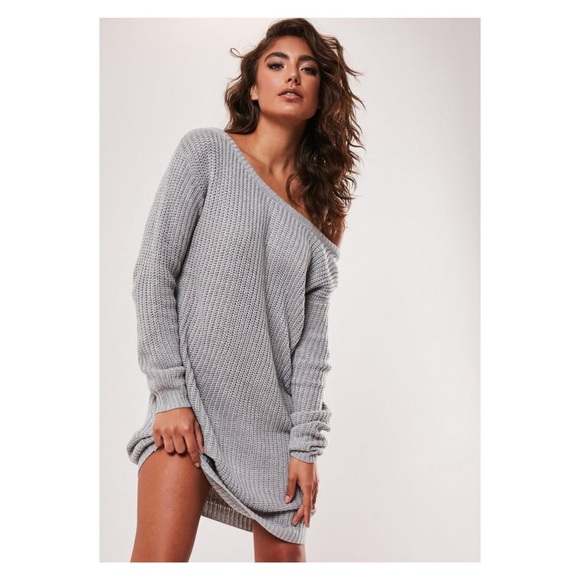 Anthropologie Sweaters - 5/$25 Textured Gray Sweater Dress